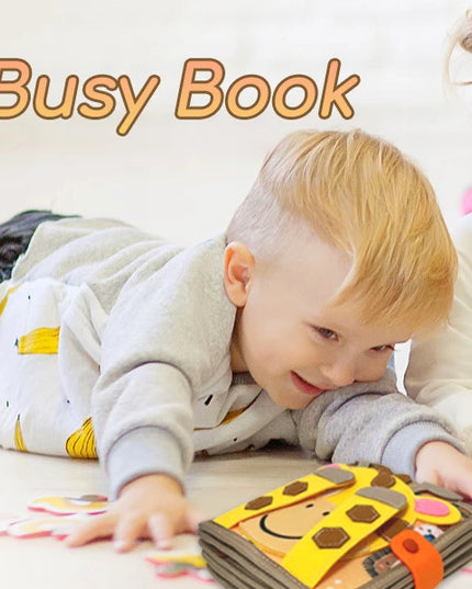 Montessori Busy Book for Toddlers,Educational Sensory Toy,Felt Quiet Book for Baby, Preschool Learning Activities for Kids Gift