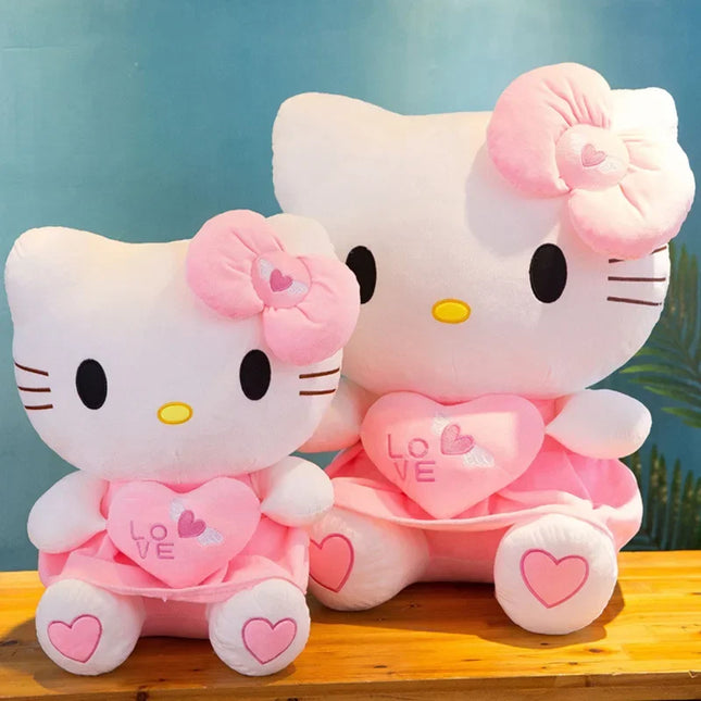 Hello Kitty Plush Stuffed Toys 25-55cm Cute Anime Cartoon Soft Pillow Doll For Children Birthday Xmas Gifts