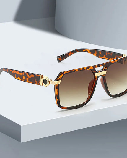 2025 Sunglasses for Women Fashionable Square Frame Glasses with Golden Decorative Legs and Exquisite Design for Women Glasses