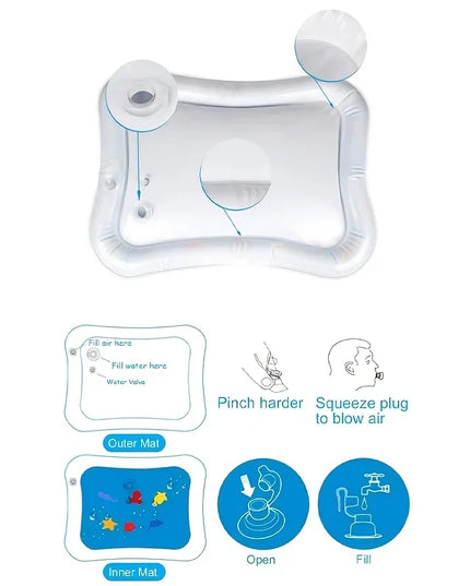 Baby Water Mat Inflatable Cushion Infant Toddler Water Play Mat for Children Early Education Developing Baby Toy Summer Toys