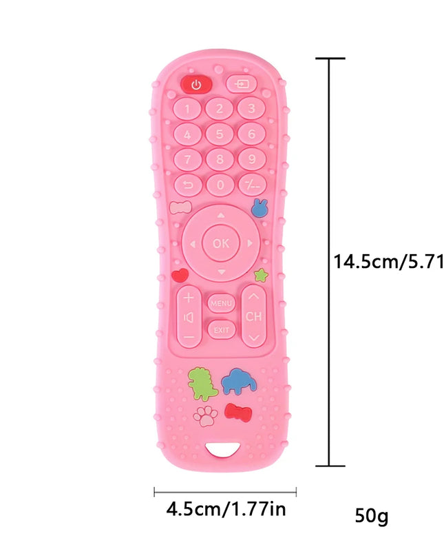 Teether remote control children's silicone toys Montessori philosophy sensory boys girls gift