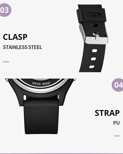 SYNOKE Colorful Children Seven Lights Watches Sport Students Digital Watch For Kids Waterproof Electronic Watch Shock Resist