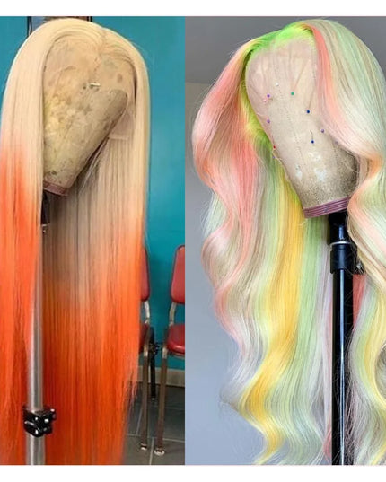 613 Blonde 360 Full Lace Wig Human Hair Pre Plucked Hd 13x4 13x6 Lace Front Wig Blonde Brazilian Straight Frontal Wigs For Women