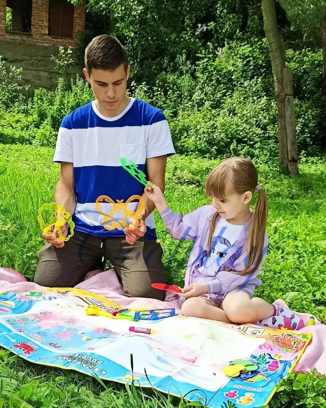 Magic Water Drawing Mat Coloring Doodle Mat with Magic Pens Educational Toys  Painting Board Montessori Toys for Kids Gifts