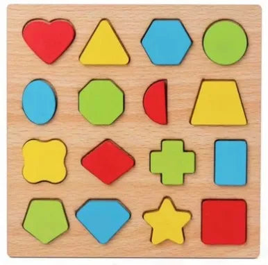 Montessori Wooden Games Baby Toys Puzzle Geometry Educational Games Kids Development Early Learning Toys For Children 1 Year 2