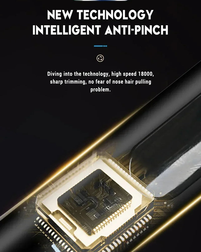 2 In 1 Electric Portable Ear And Nose Hair Trimmer Clipper 2024 Professional Painless Portable Eyebrow For Men