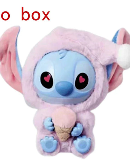 Stitch Eat Something Before Sleep Series Blind Box Plush Vinyl Toys Cute Doll Replica Mystery Box Bag Pendant Decor Gift