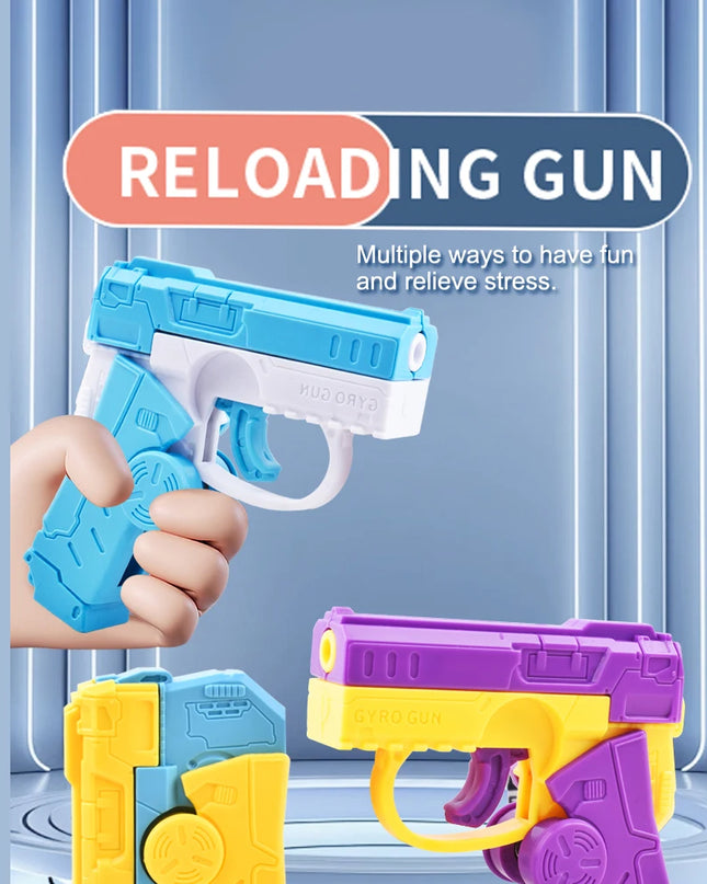 Toy Gun Mini Fidget Toy Spinner Pistol Kids Decompression Novelty Toy Hot Selling Popular Sensory Play Anti-Stress for Kids