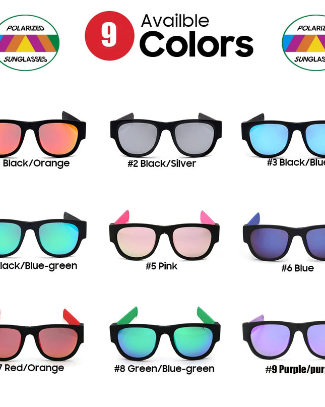 IENJOY Active Sunglasses Foldable Sunglasses Polarized Sunglasses for Men Sports Glasses Driving Cycling Sunglasses Polariod