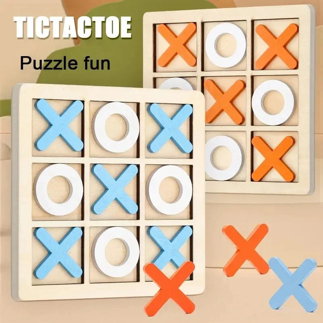 Montessori Wooden Board Table Games Chess Educational Interaction Puzzle Training Brain Thinking Intelligence Game For  Children