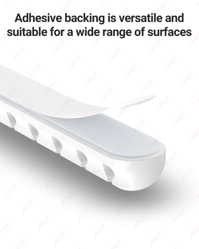 Adhesive Cable Holder Clips Cord Management Wire Organizer for Desktop USB Charging Cable Nightstand Power Cord Mouse Cable 1pc