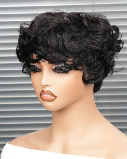 Short Human Hair Wigs for Black Women Pixie Cut Wig Human Hair Wig Glueless Wigs for Women Short Pixie Straight Human Hair Wigs