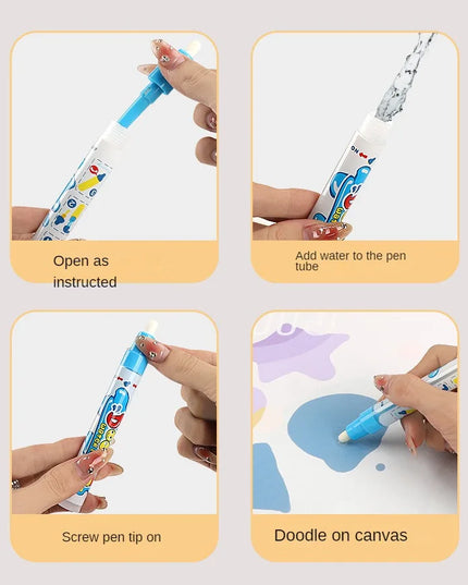 Magic Water Drawing Mat Reusable Doodle Painting Board with Pens Montessori Educational Toys for Kids Halloween Christmas Gift