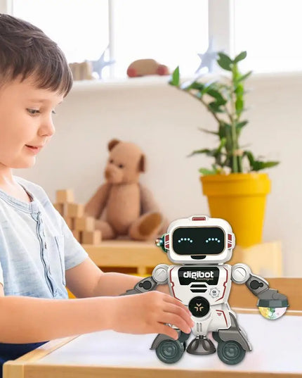 Robot Toys For Kids 360 Spinning Music Dancing Robots With Colorful Lights Toddlers Smart Interactive Electronic Toy Baby