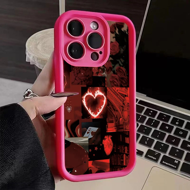 Case For iPhone 17 Cases iPhone 16 Pro Max Case Stylish Red Scenery Case For iPhone 16 12 14 11 13 Pro Max XS XR 7 8 Plus Cover