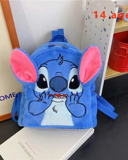 Stitch Backpack  Japanese Blue Funny Cartoon Large-Capacity Student Backpack Kindergarten Bag Kawaii Backpack