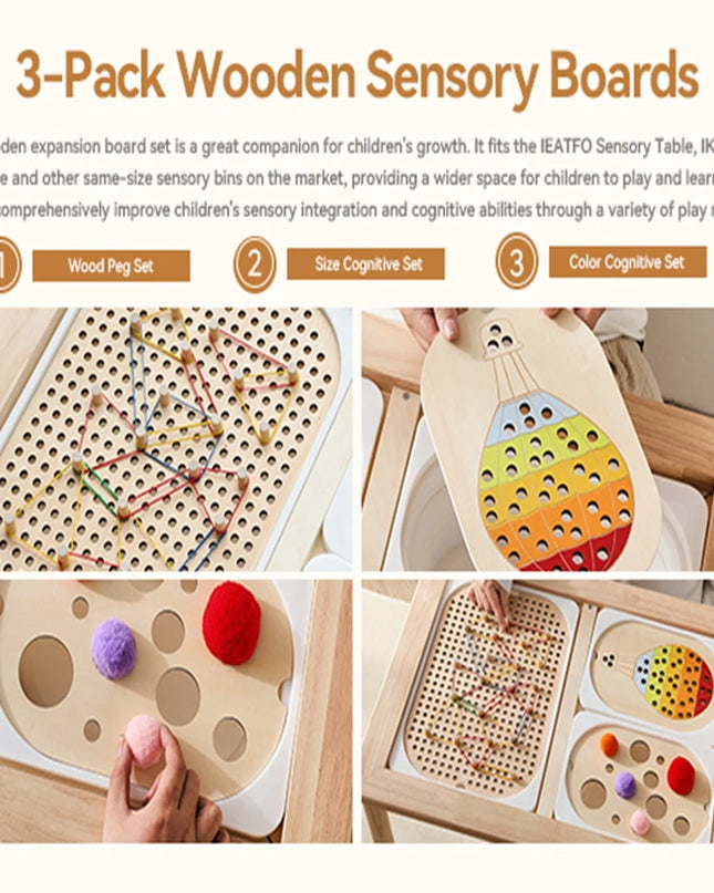Montessori Sensory Tray Board Game,Early Educational Toys for Children Fine Motor skill Training Toys Sort Sensory Baby Toy Gift