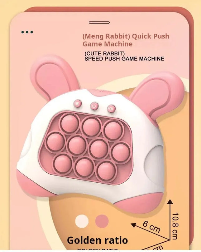 Upgraded Electronic Pop-Push Childrens Press Handle Fidget Toy Quick Push Game Squeeze Relief Toys Whac-A-ole Toys Sensory Toys