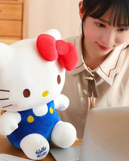 Hello Kitty Anime Hello Kitty Stuffed Toys Plushier Soft Pillow Birthday Gifts For Girls Kawaii Hello Kitty Plush Dolls