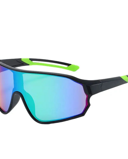 Outdoor cycling sunglasses bicycle windproof sunglasses dazzle color lens sunshade sports sunglasses