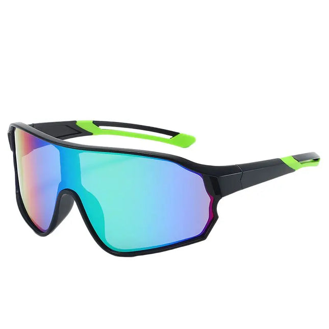 Outdoor cycling sunglasses bicycle windproof sunglasses dazzle color lens sunshade sports sunglasses