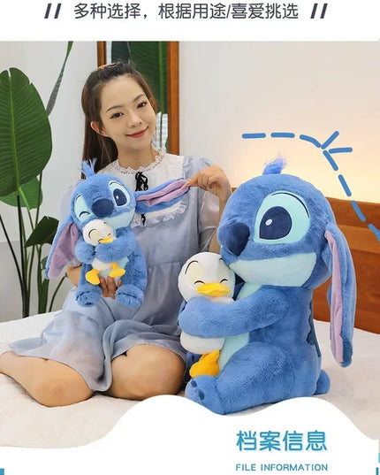 30/45cm  Stitch Plush Toy - Cute Lilo & Stitch Doll,Kawaii Donald Duck Stuffed Animal,Soft Birthday Gift for Kids Children