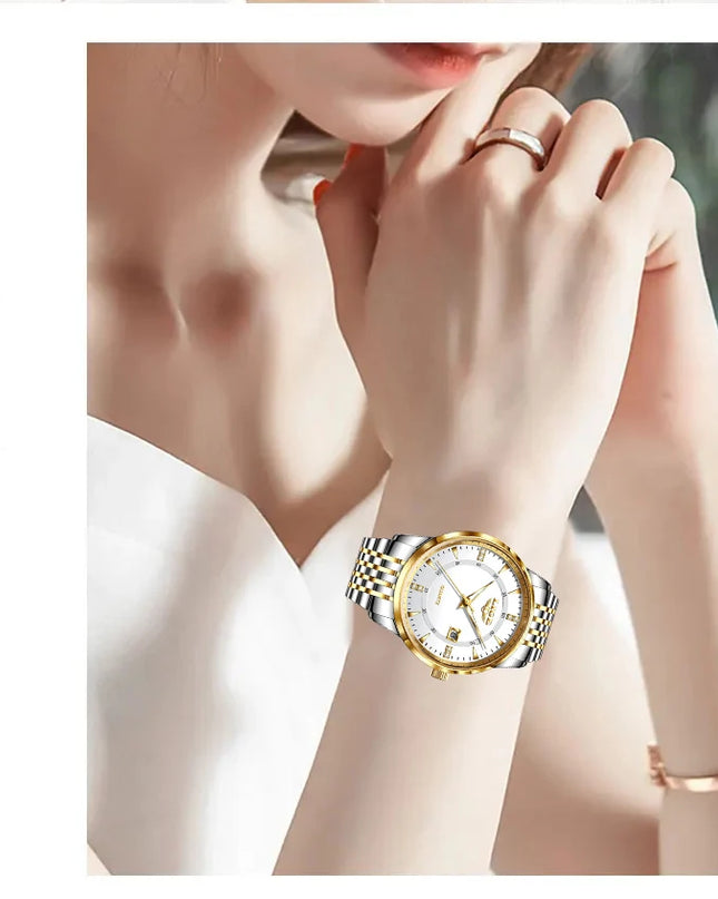 LIGE New Waterproof Watches Women Fashion Women's Bracelet Watch Top Brand Luxury Date Quartz Watch for Women Relogio Feminino