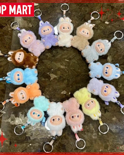 POP MART The Monsters Labubu V4 Pin for Love Series  Blind Box Vinyl Face Plush Doll Pendant Keychain Toy Christmas Gifts