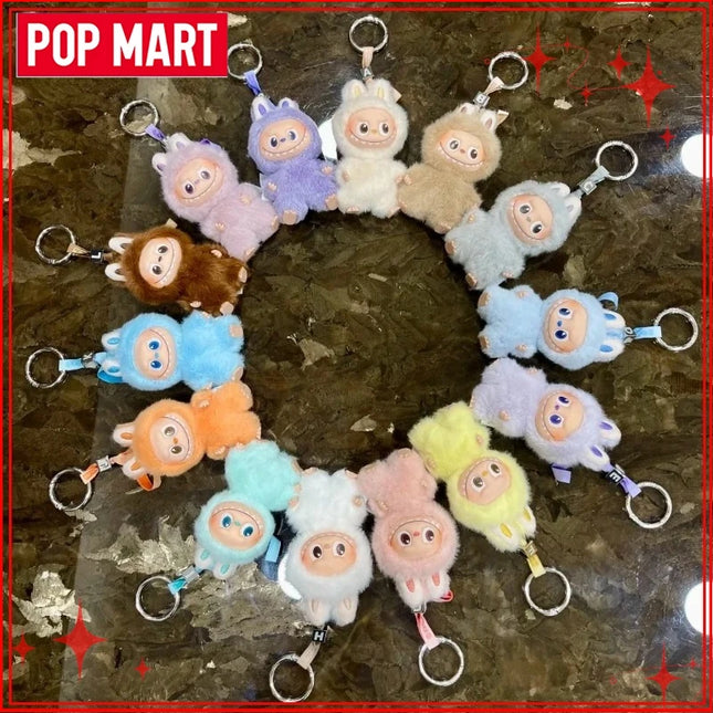 POP MART The Monsters Labubu V4 Pin for Love Series  Blind Box Vinyl Face Plush Doll Pendant Keychain Toy Christmas Gifts