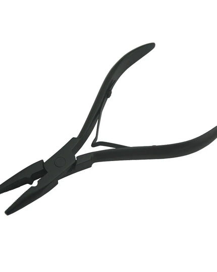 1 PC 5 inch Silver Stainless Steel Clamp Hair Extension Plier with hole Keratin Hair Extensions Ring Removal Tools