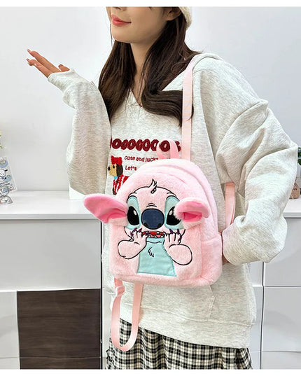 Stitch Backpack  Japanese Blue Funny Cartoon Large-Capacity Student Backpack Kindergarten Bag Kawaii Backpack