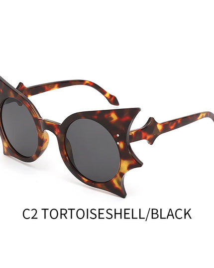 1pc Bat Hip Hop Funny Sunglasses Butterfly Sunglasses Concave Sunglasses Personalized Versatile Sunglasses