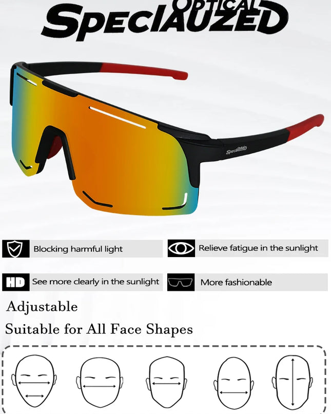 Cycling Sunglasses Men Women Mountain Bike Road Eyewear Bicycle Riding Outdoor Sports Glasses Hiking Running Baseball Goggles
