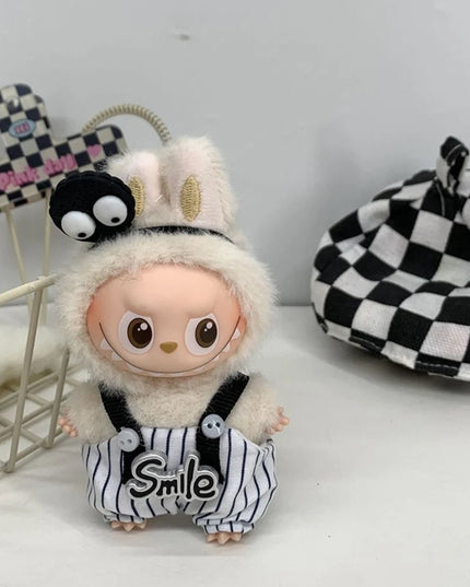 New For Mini Labubu 4.0 The Monsters Pin for Love Series Spring in the Wild Animal Jumpsuit Set For Labubu Doll Accessories Gift