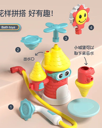 Baby Children's bath toys Water play toys Boys Girls bathing fun Electric water play artifact  Fun shower toy