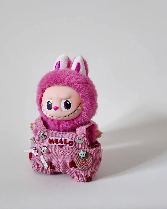 Cute Love overalls For mini labubu clothing Labubu 4.0 The Monsters Pin for Love Series doll outfit Accessories toy gifts
