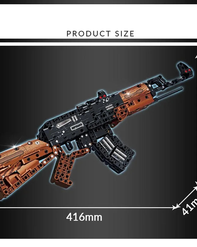 AK47 Assault Rifle Building Blocks Set SWAT City WW2 Military Weapon 98K Rifle Model DIY Assembly Toy Kids Holiday Gift