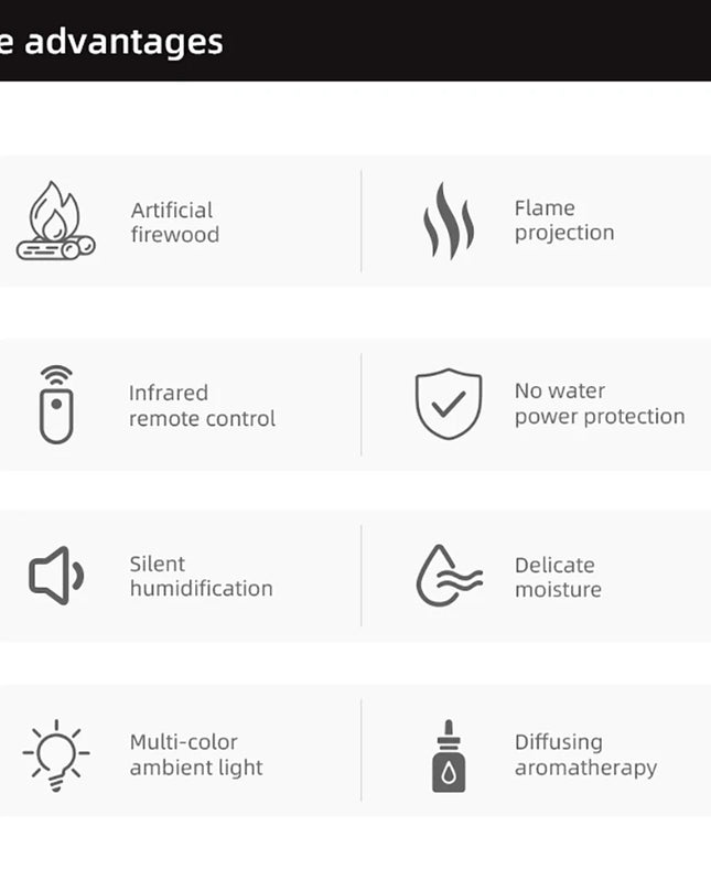 Air Humidifier Essential Oils Humidifiers Home Aroma Humidifier Flame Automatic Fragrance Diffuser With LED Light Remote Control