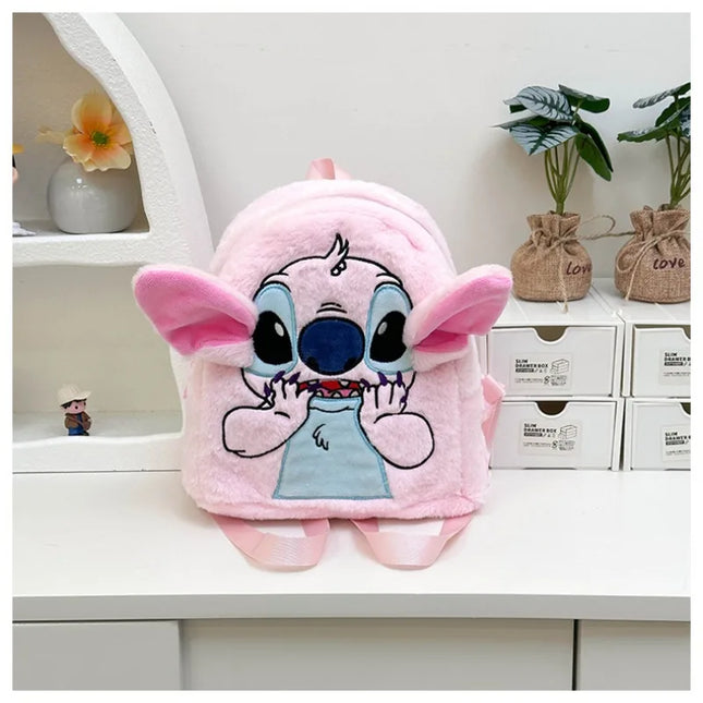 Stitch Backpack  Japanese Blue Funny Cartoon Large-Capacity Student Backpack Kindergarten Bag Kawaii Backpack