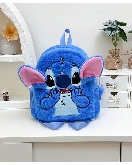 Stitch Backpack  Japanese Blue Funny Cartoon Large-Capacity Student Backpack Kindergarten Bag Kawaii Backpack