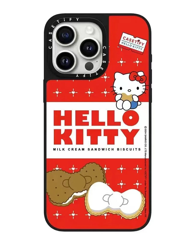 Hello Kitty Iphone 16 Promax Phone Case With Mirror Finish Technology Anti Drop All Inclusive Creative Cartoon Protective Cover