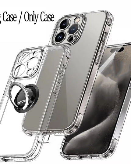 For iPhone 17 16 15 Pro Max Phone Case For iPhone 16 15 14 13 Mini 12 11 Pro Transparent Case iPhone16 Plus Cover