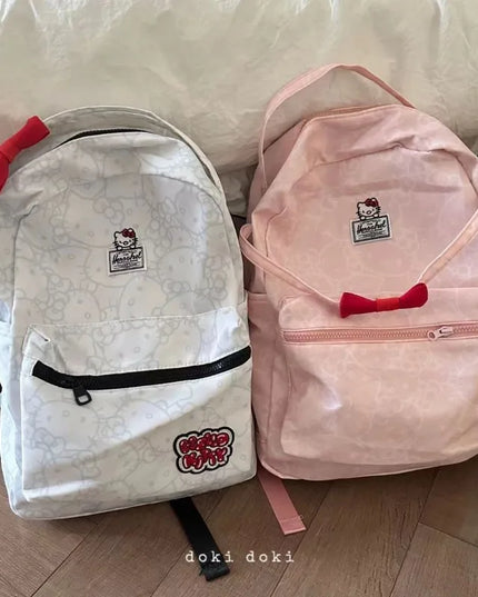 Hello kitty cartoon backpack Sanrio new animation cute student school bag outdoor travel storage large capacity backpack gift