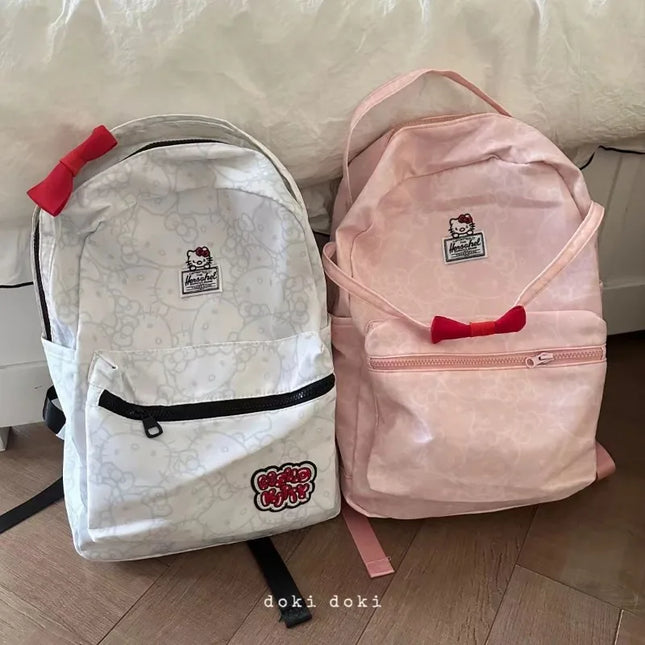 Hello kitty cartoon backpack Sanrio new animation cute student school bag outdoor travel storage large capacity backpack gift