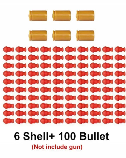 Building Block Pistol Shell Throwing Continuous Firing Airsoft Blowback Empty Hanging Toy Gun Outdoor CS Weapon for Boys Adult