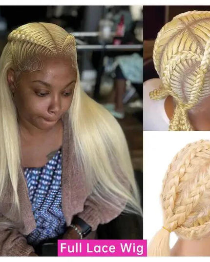 613 Blonde 360 Full Lace Wig Human Hair Pre Plucked Hd 13x4 13x6 Lace Front Wig Blonde Brazilian Straight Frontal Wigs For Women