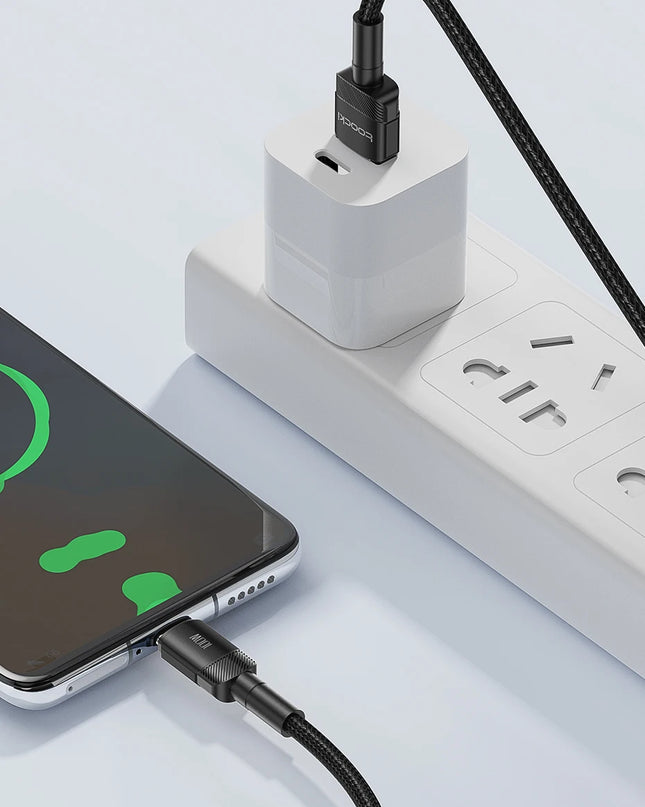 Toocki USB Type C Cable Fast Charging USB C Charger Cord For iPhone 15 14 13 12 11 Huawei P40 P30 Realme Oppo Oneplus Samsung