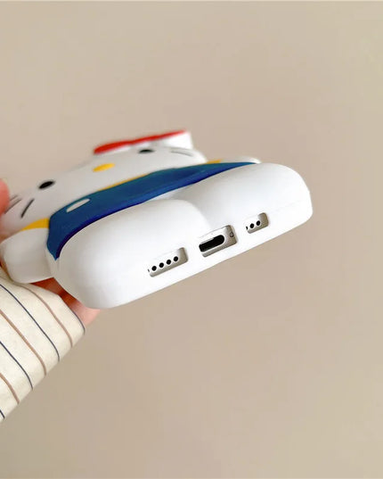 Couple Gift Blue Braces Hello Kitty Cartoon Silicon Back Phone Case for iPhone 12 13 Pro 11 14 15 Pro Max 13 14 Luxury Shell