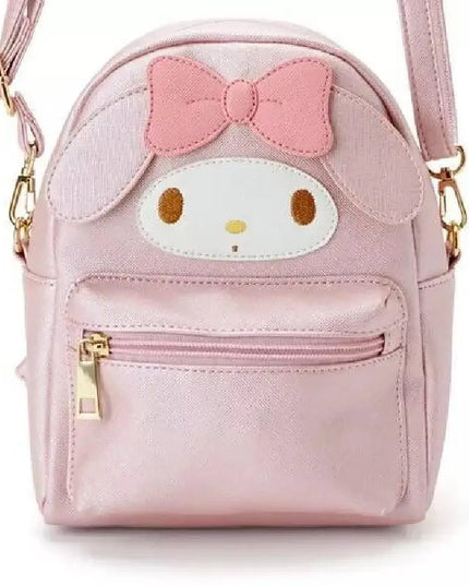 Sanrio Kawaii Hello Kitty Cinnamoroll My Melody Kuromi Pom Pom Purin Backpack Crossbody Messenger Bag Small Schoolbag Y2k Bag