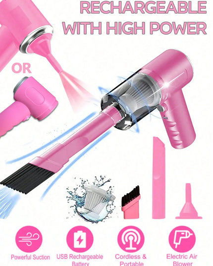 3 In 1 Integrated Suction And Blowing Vacuum Combination Vacuum Cleaner USB Charging Small Car Household Vacuum Cleaner